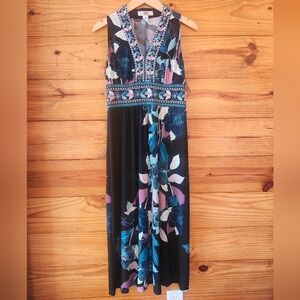 Wisp Tropical Sleeveless Resort wear Maxi Dress 6P